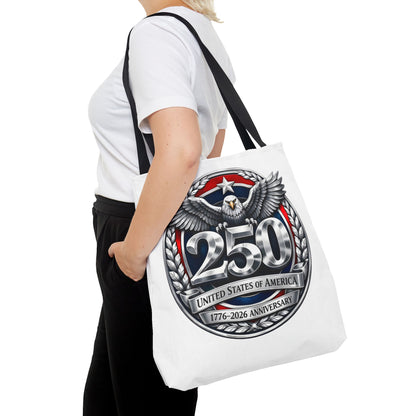 250th USA Anniversary Tote Bag — Patriotic Eagle 1776–2026 Commemorative Tote