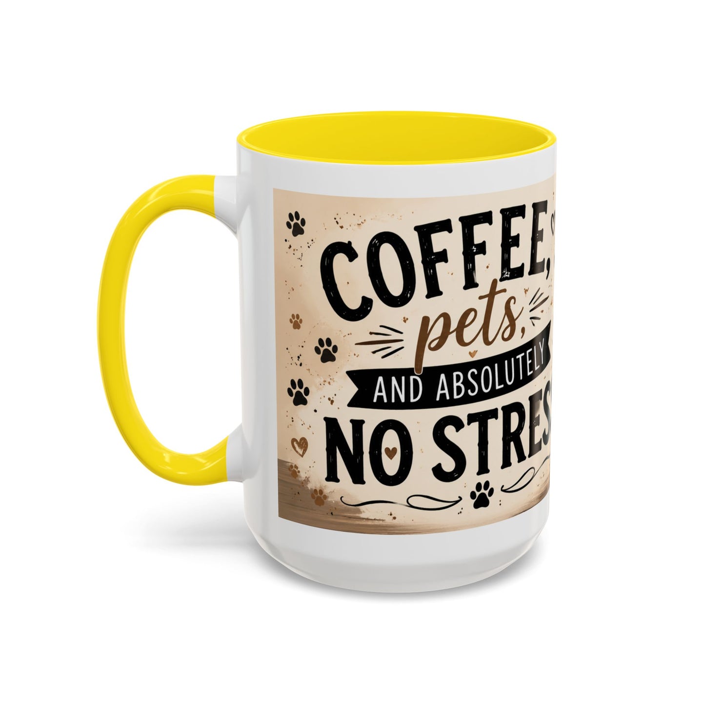 Dog and Cat Coffee Mug – "Best Friends, Best Life" Accent Tea Cup (11/15oz)