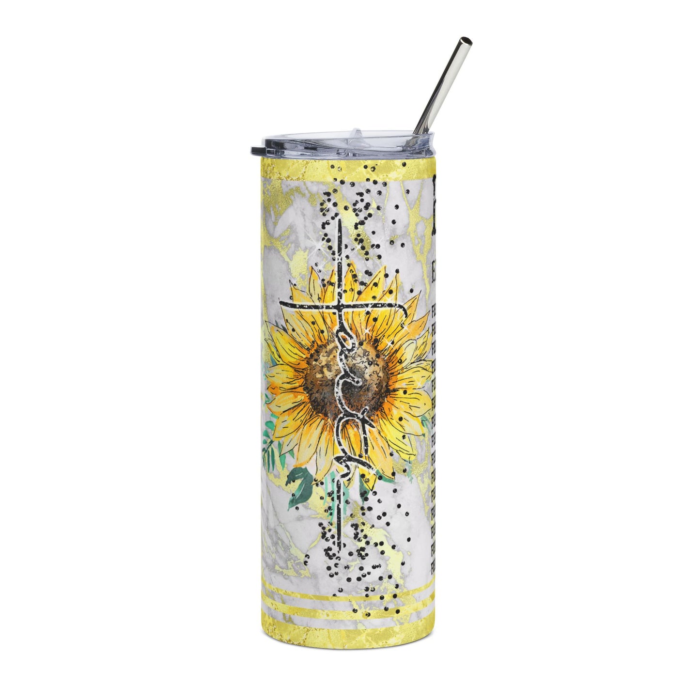 Bible Emergency Numbers Stainless Steel Tumbler 20oz Christian Travel Mug