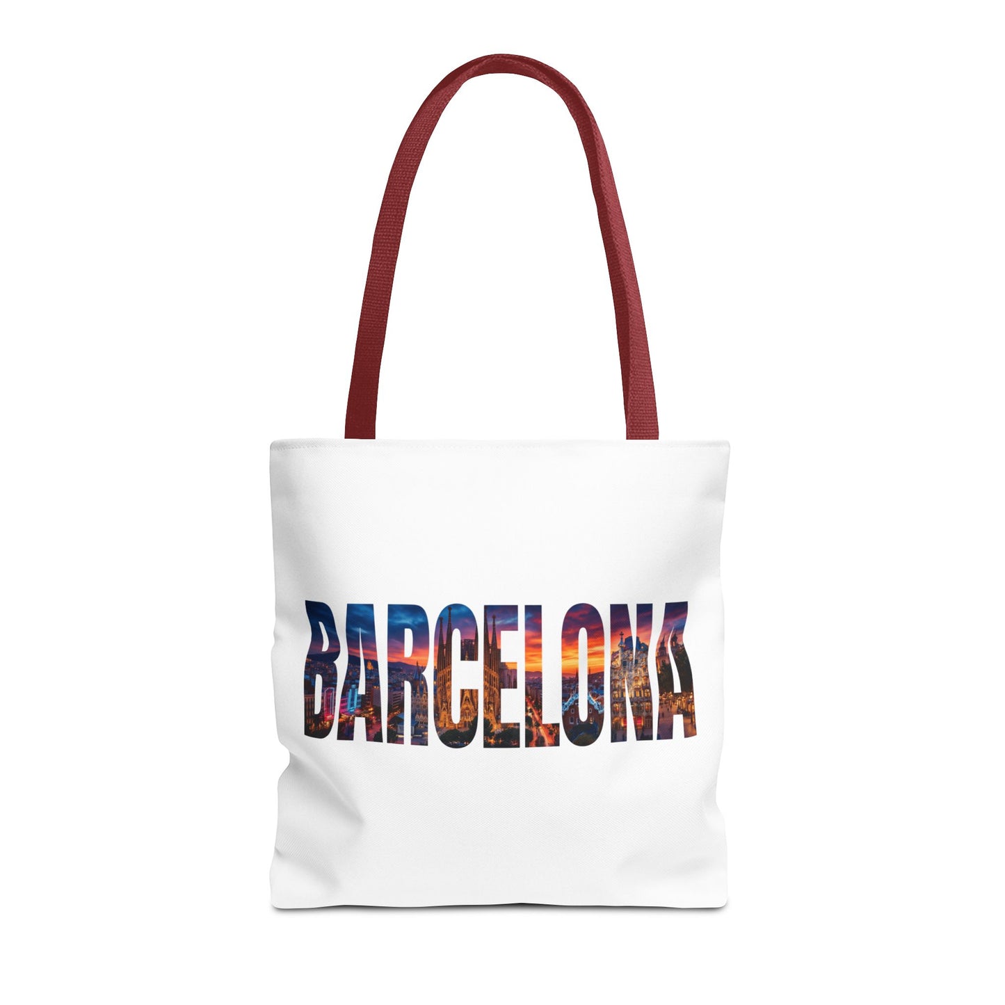 Barcelona Skyline Tote Bag — Cityscape Travel Souvenir Bag