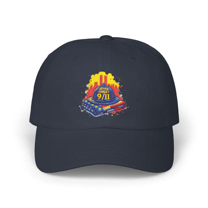 Dad Cap – 9/11 Tribute Firefighter Helmet & American Flag Embroidered Hat
