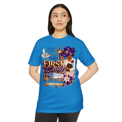 First Lady Christian T-Shirt – Faith, Prayer & Kingdom Woman Tee