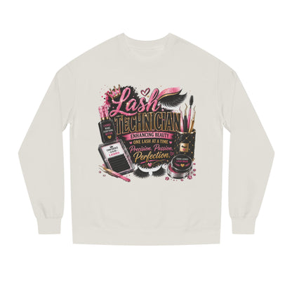 Lash Technician Crewneck Sweatshirt — Professional Eyelash Artist Apparel