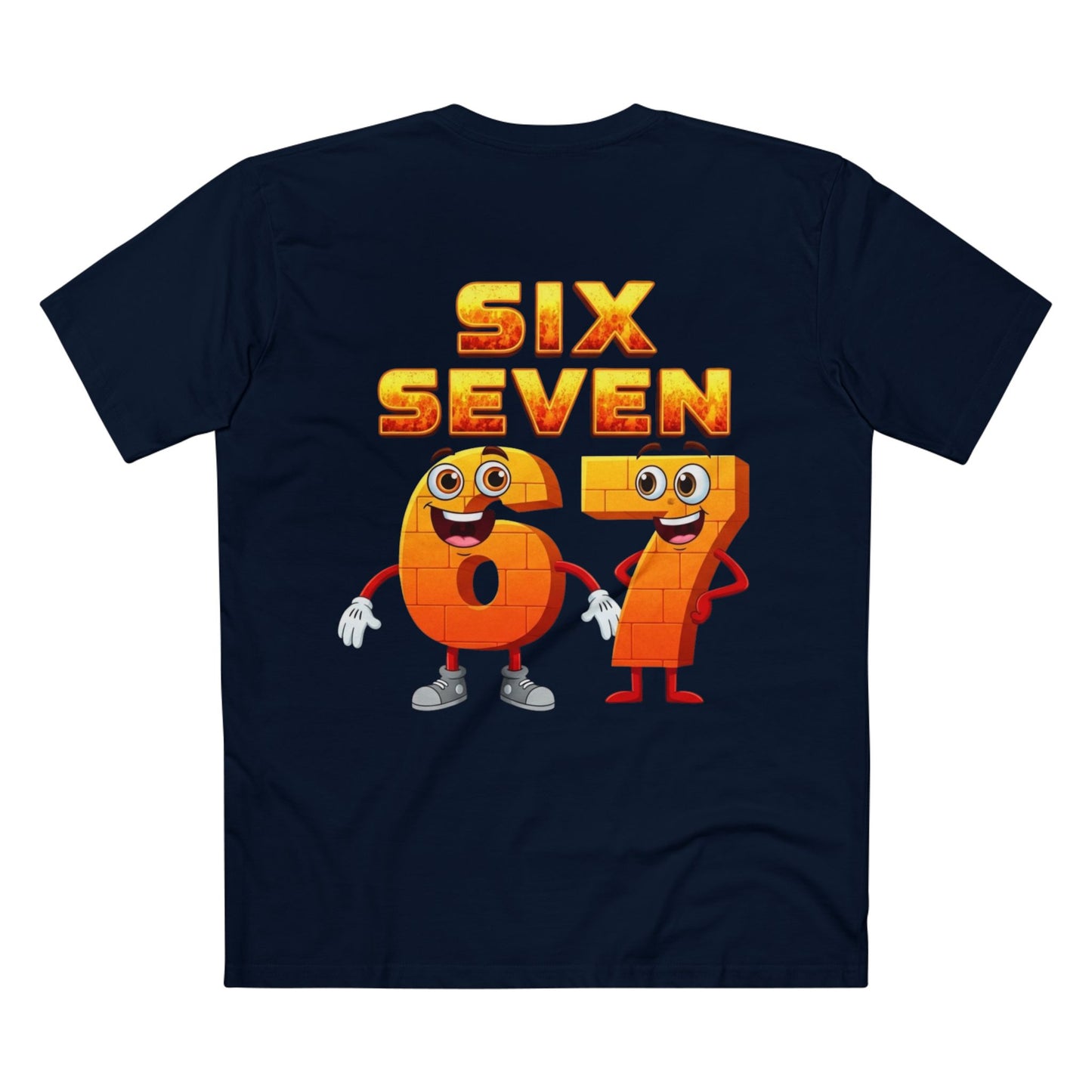 Six Seven 67 Cartoon Tee – Funny Number Graphic T-Shirt