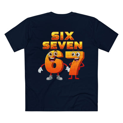 Six Seven 67 Cartoon Tee – Funny Number Graphic T-Shirt