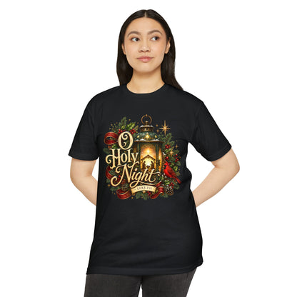O Holy Night Lantern Christmas T-Shirt — Nativity Carol Holiday Tee