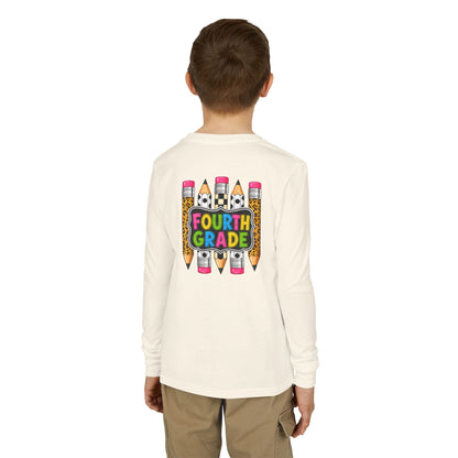 Fourth Grade Pencils Youth Long Sleeve Tee