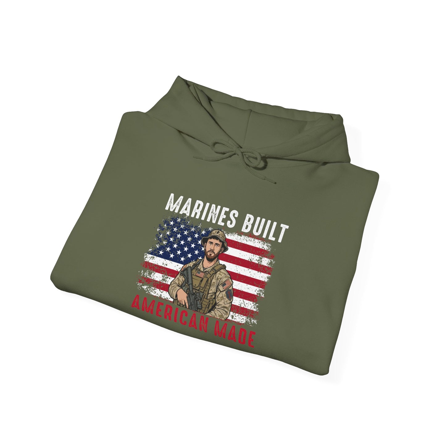 Marines Built American Made Hoodie