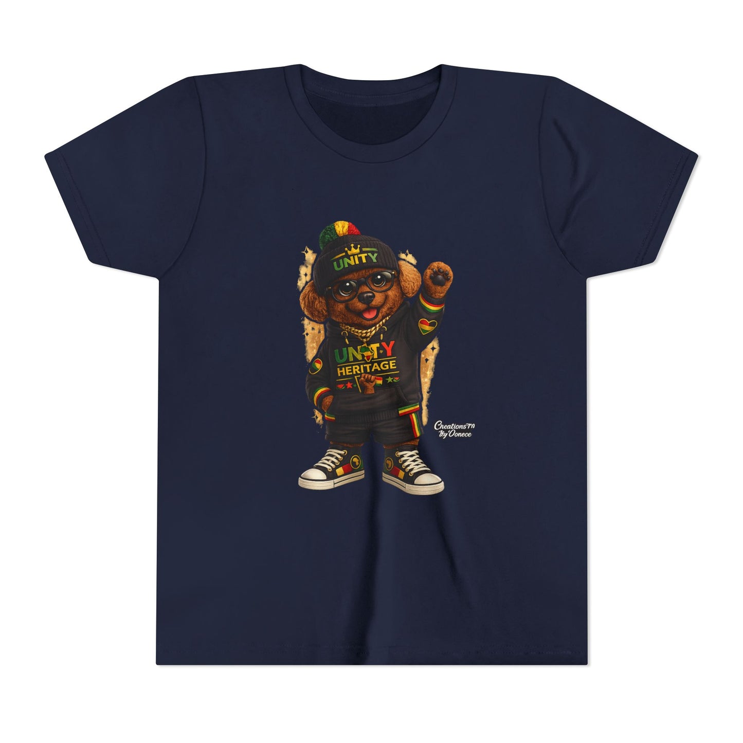 Kids Unity Heritage Tee — Youth Short Sleeve Shirt with 'Unity' Design