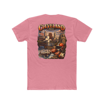 Cleveland Ohio Vintage Football Cityscape T-Shirt