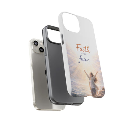 Faith Over Fear Phone Case — Inspirational Christian iPhone Cover