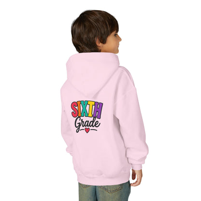 Sixth Grade Kids Hoodie – Colorful Back-to-School Sweatshirt