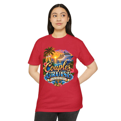 Couples Cruise T-Shirt — Tropical Cruise Vacation Graphic Tee