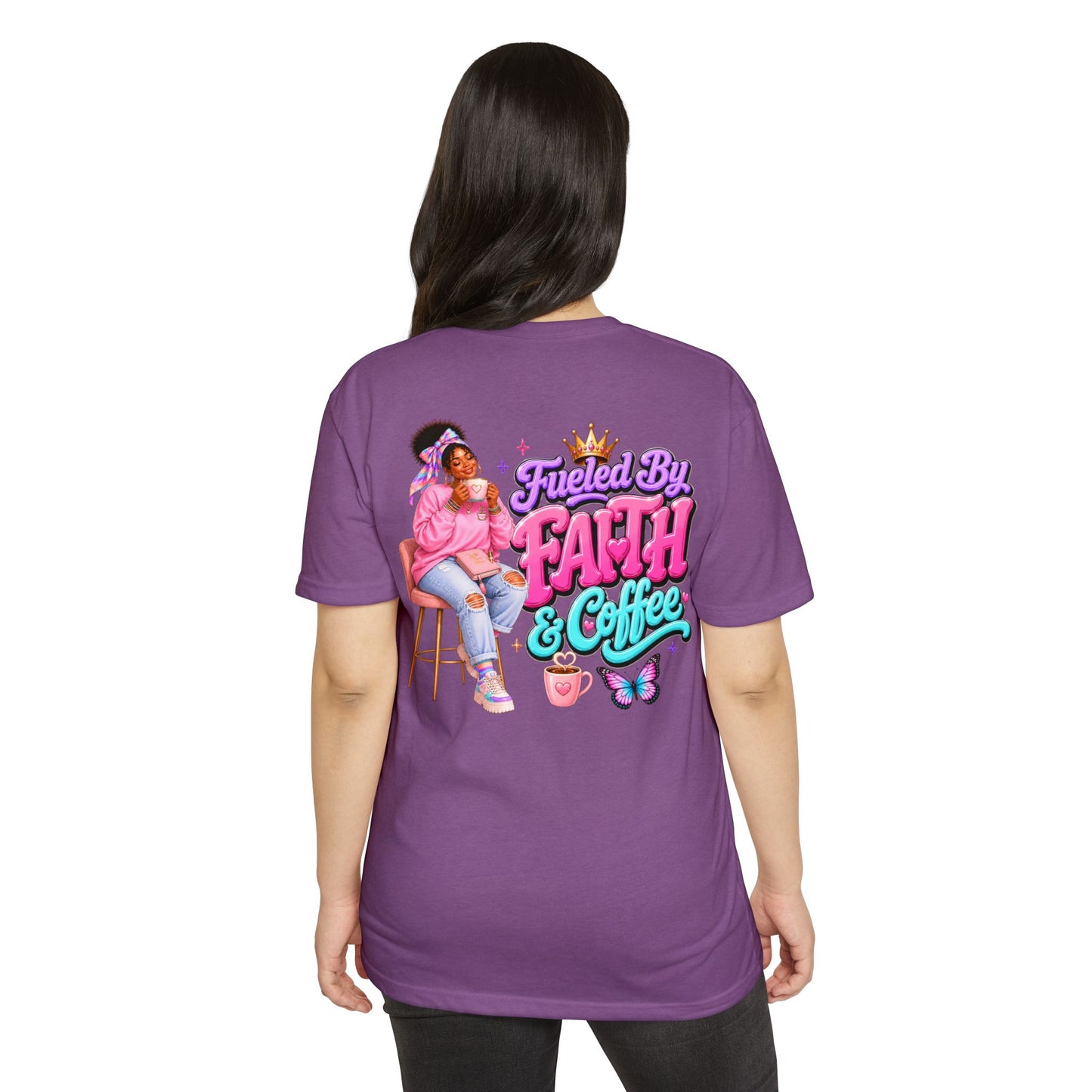 Fueled by Faith & Coffee T-Shirt — Christian Inspirational Graphic Tee
