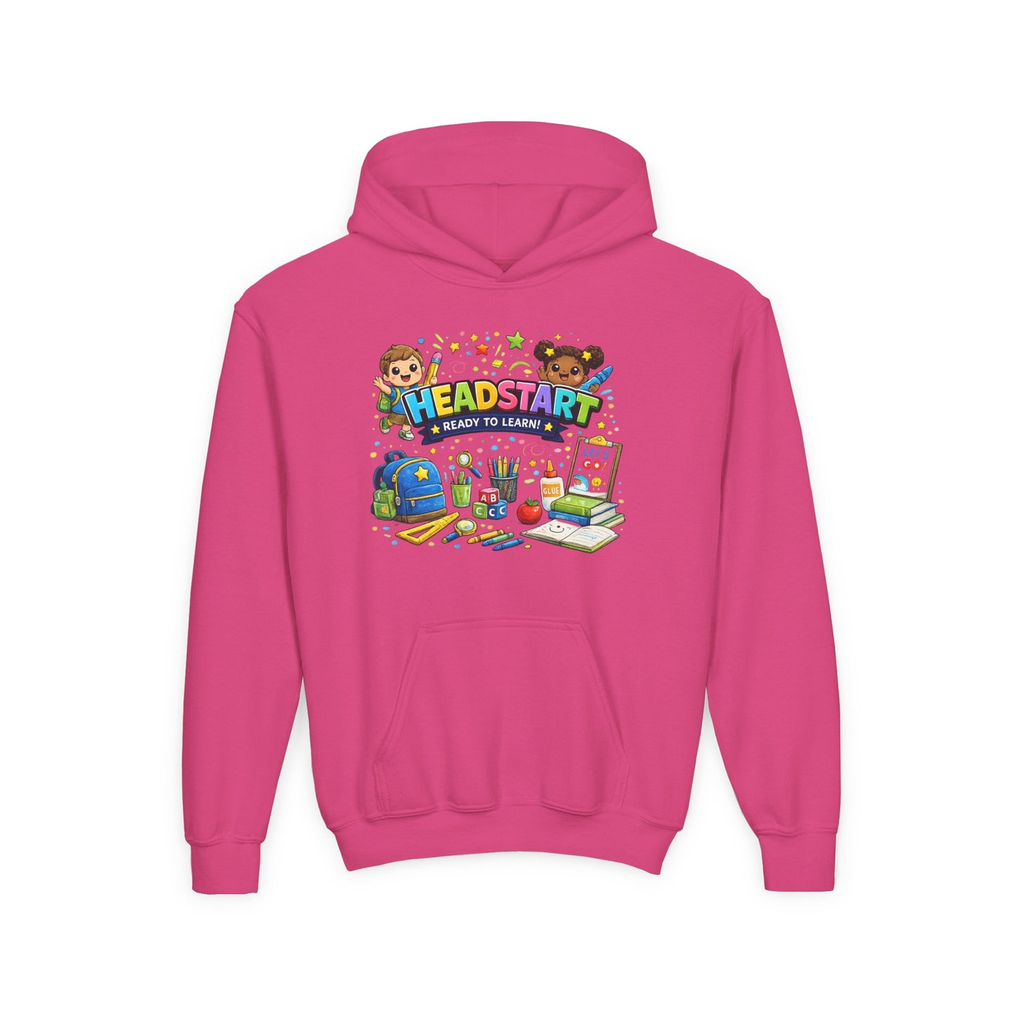 Head Start Kids Hoodie – 'Ready to Learn' Back-to-School Youth Sweatshirt