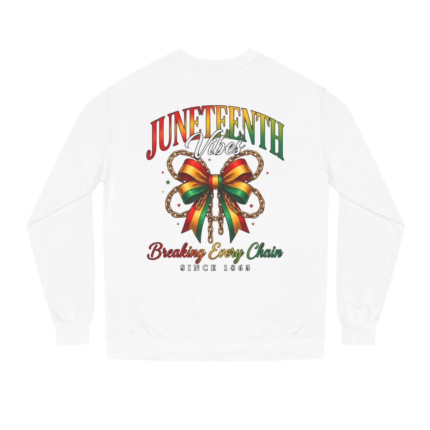 Juneteenth Crewneck Sweatshirt — "Breaking Every Chain" Celebration Pullover