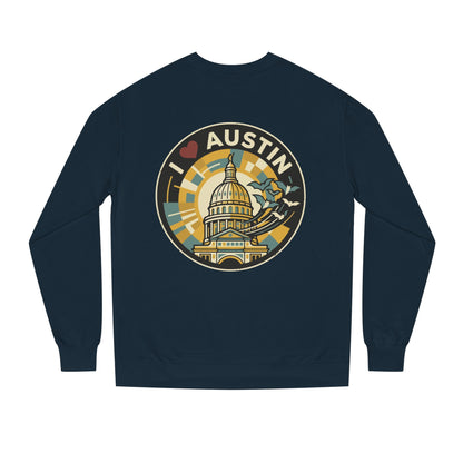 I  Austin Crewneck Sweatshirt — Austin Capitol Retro Graphic