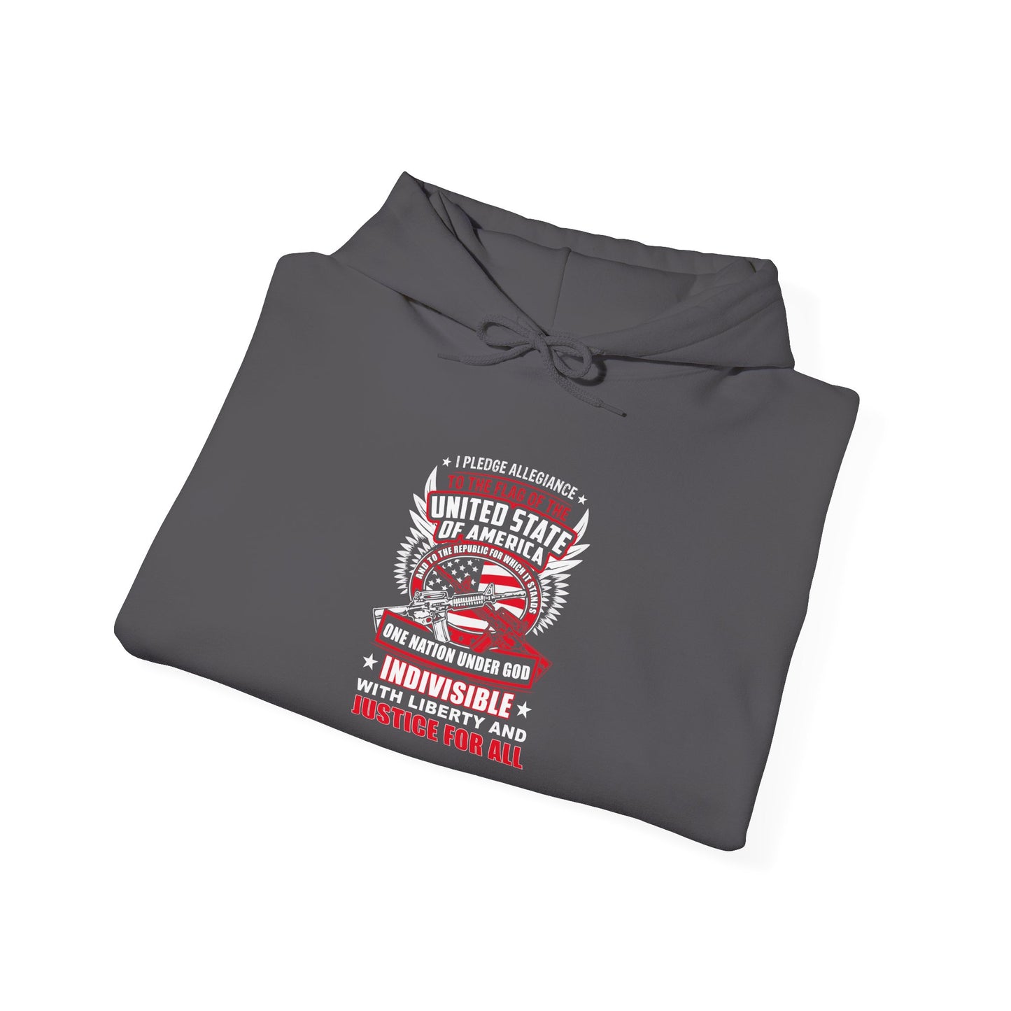 I Pledge Allegiance To the Flag of the of America The Reporlic for Which It Stands One Nation Under God Indivisible With Liberty and Justice for All Hoodie