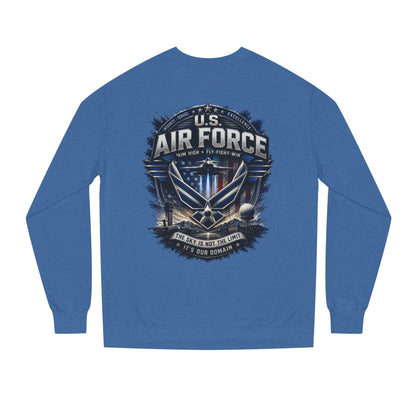 Air Force Crewneck Sweatshirt - U.S. Military Emblem Graphic
