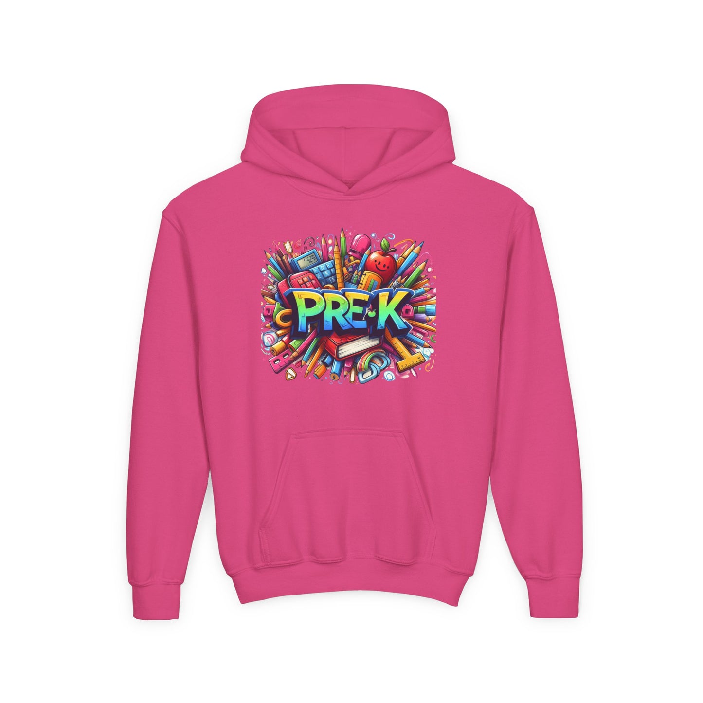 Pre-K Kids Hoodie — Colorful Back-to-School Preschool Sweatshirt