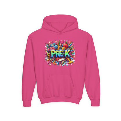 Pre-K Kids Hoodie — Colorful Back-to-School Preschool Sweatshirt