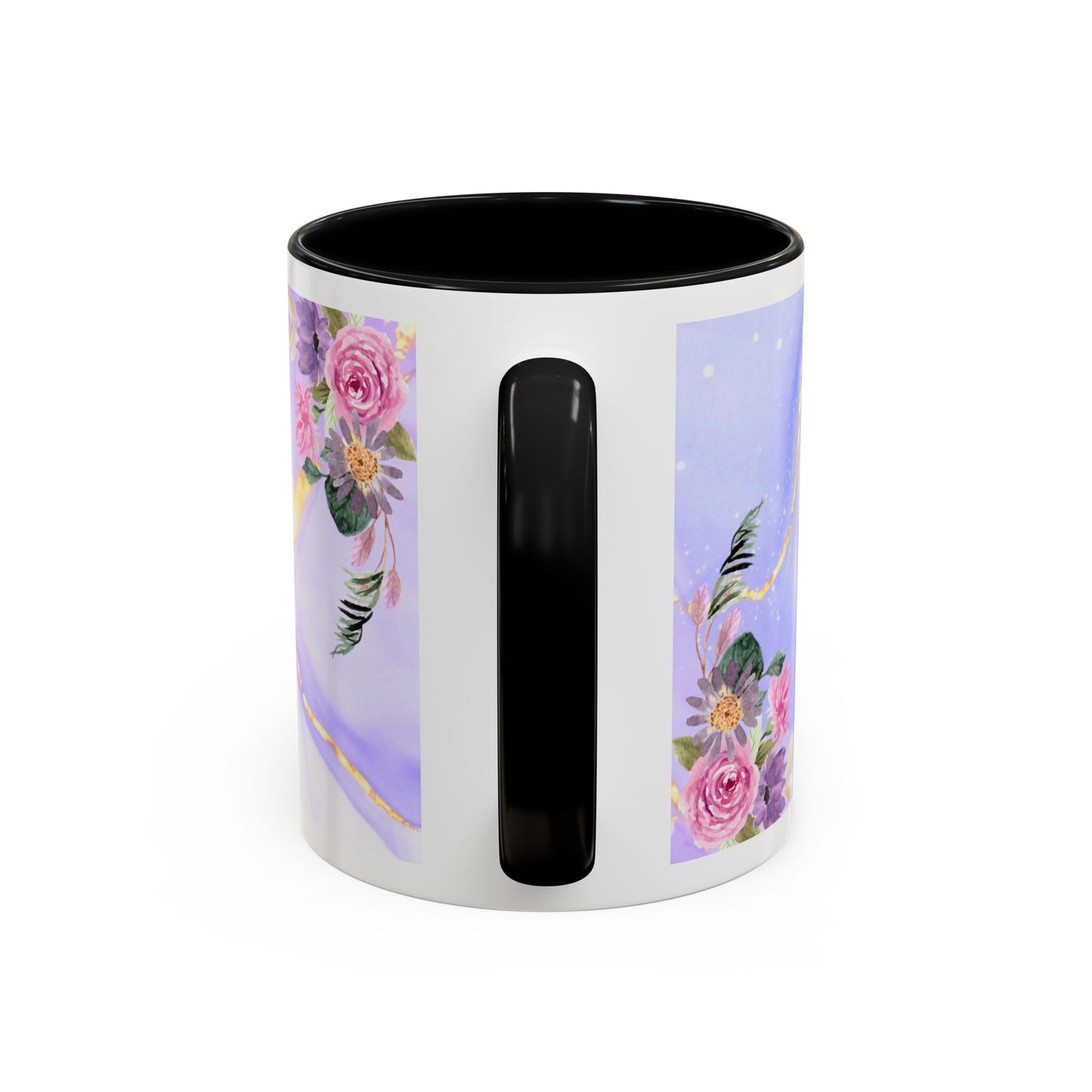 Mother Nutrition Facts Coffee Mug — Floral “Amazing Mom” 11/15oz Accent Mug
