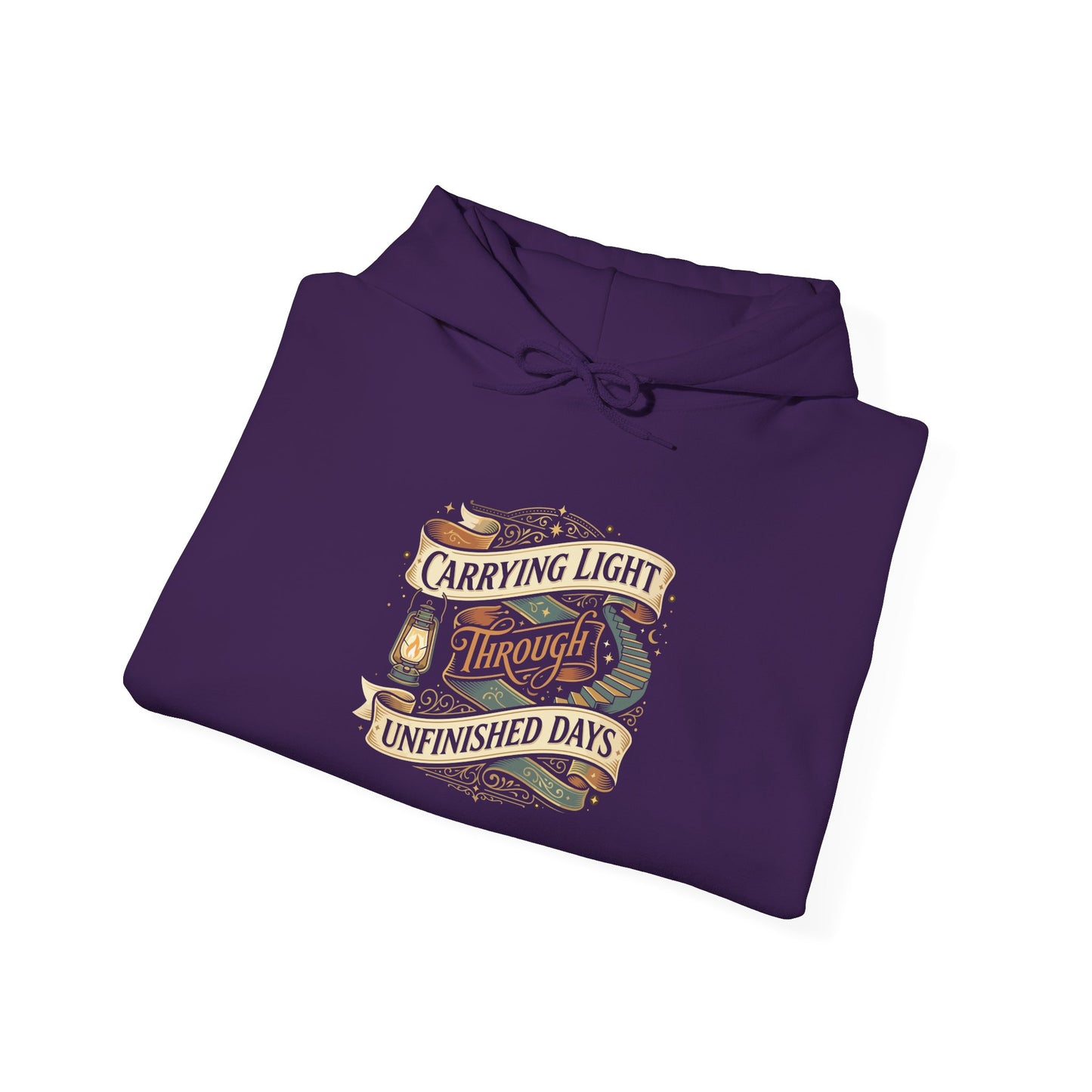 Carrying Light Through Unfinished Days  Hoodie