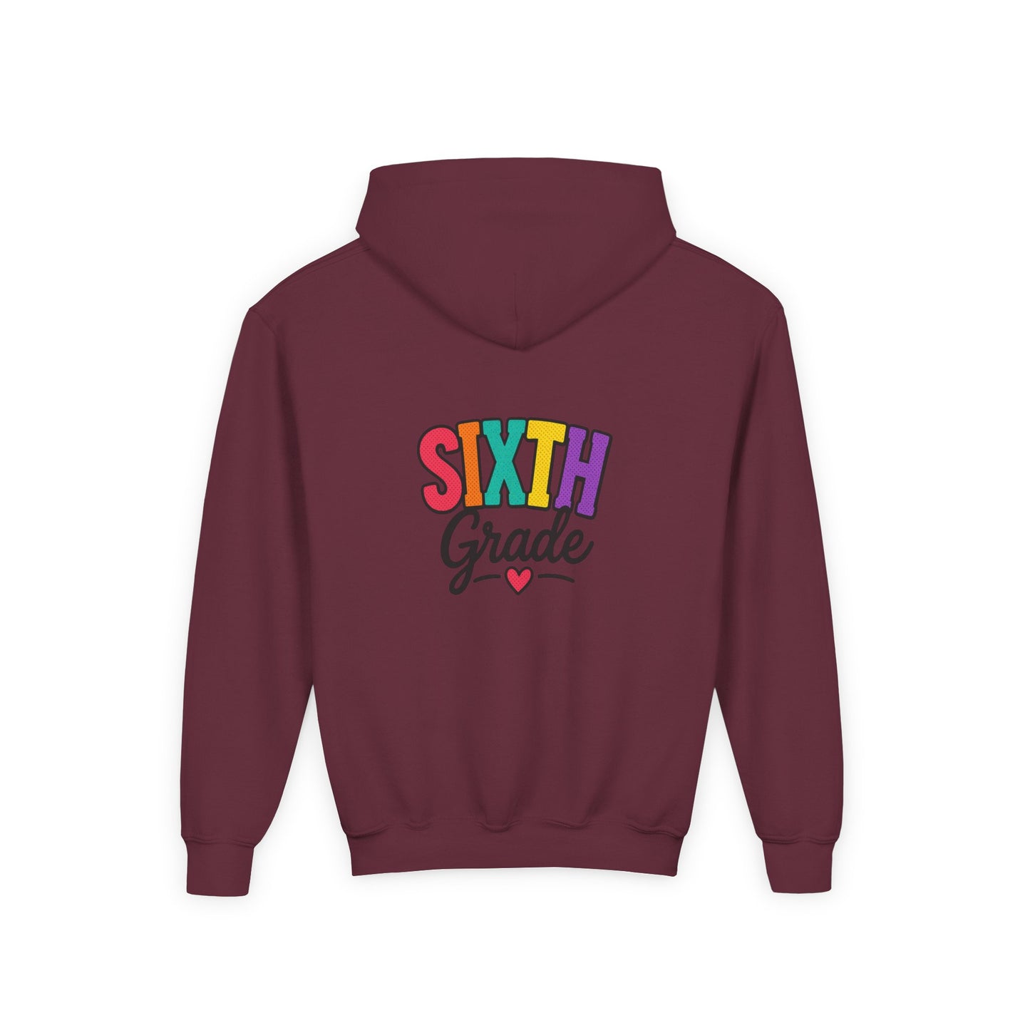 Sixth Grade Kids Hoodie – Colorful Back-to-School Sweatshirt