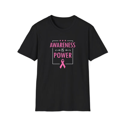 Awareness Is Power Breast Cancer Awareness T-Shirt