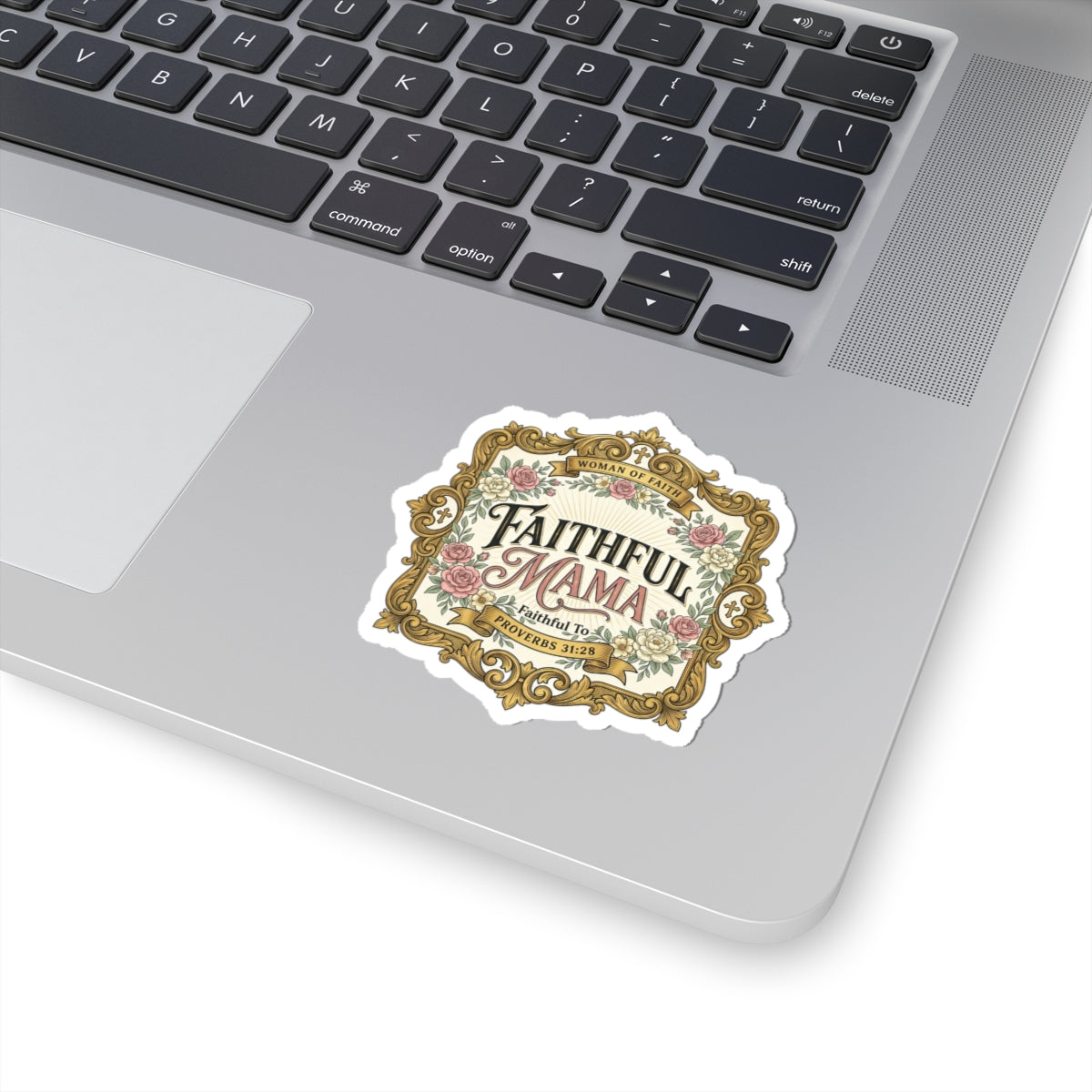 Faithful Mama Sticker | mom life, minimalist mom streetwear