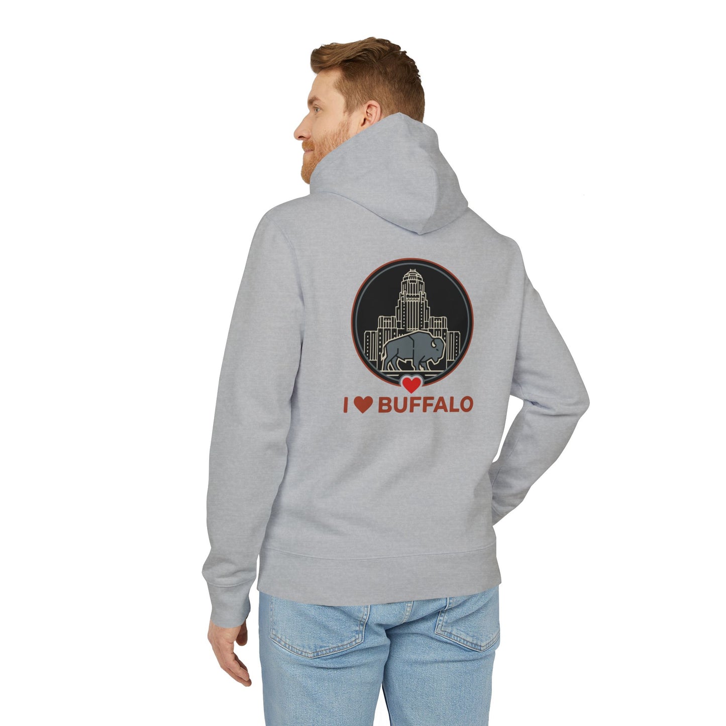 Buffalo Skyline Hoodie — I  Buffalo Retro Cityscape