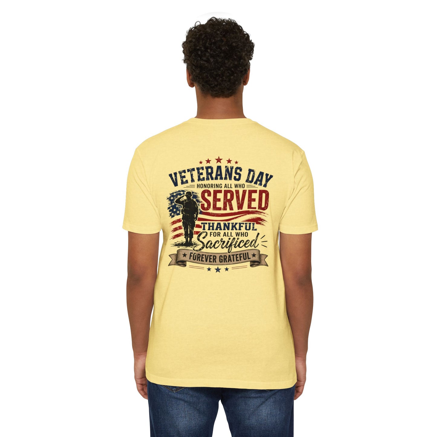 Veterans Day Served Tribute T-Shirt — Thankful & Forever Grateful