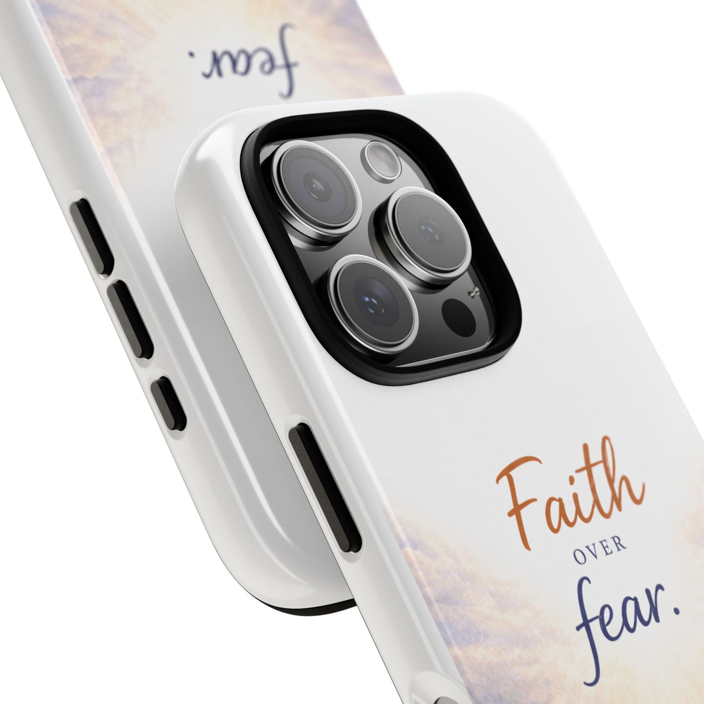 Faith Over Fear Phone Case — Inspirational Christian iPhone Cover