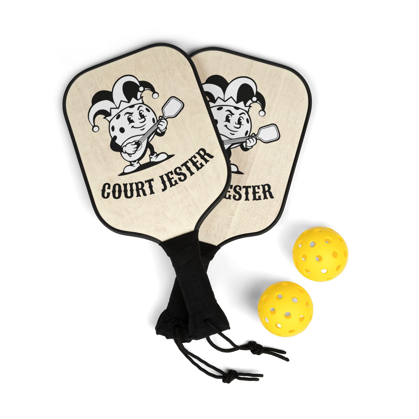 Court Jester Pickleball Paddle Set – Vintage Jester Design Pickleball Kit