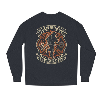 Veteran Firefighter Crewneck Sweatshirt - "Established Legend" Tribute