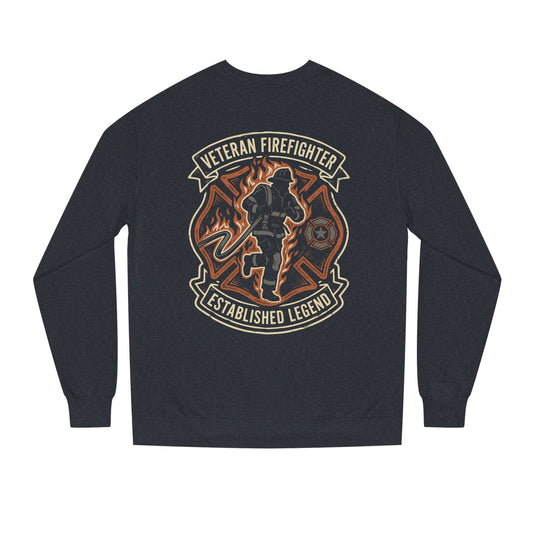 Veteran Firefighter Crewneck Sweatshirt - "Established Legend" Tribute