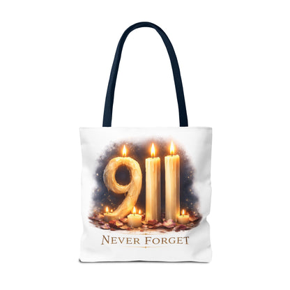 9/11 Never Forget Memorial Tote Bag