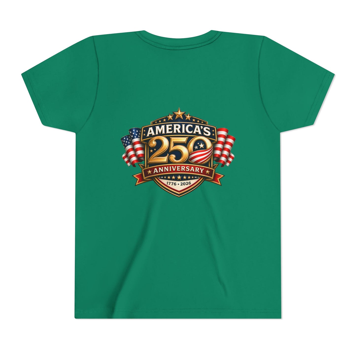 America's 250th Anniversary Youth Tee - Patriotic 1776–2026 Celebration Shirt
