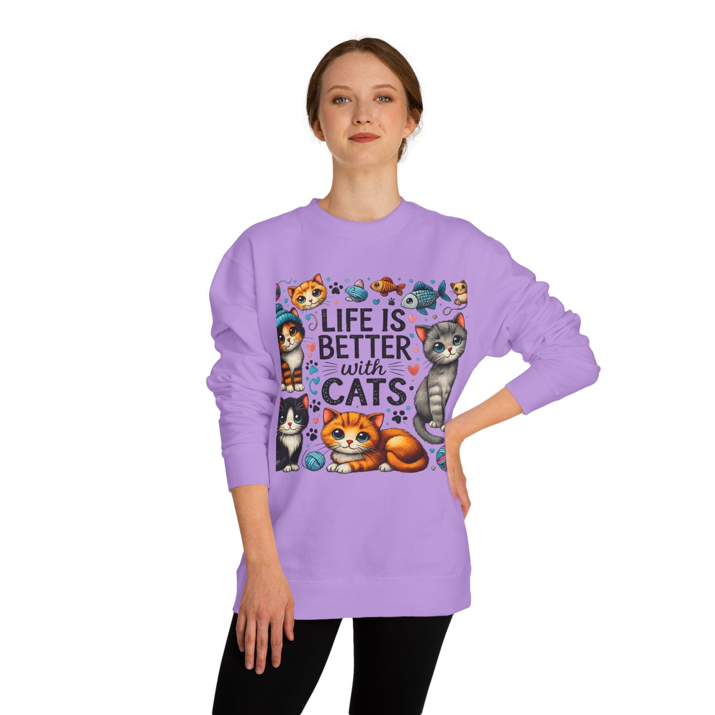 Life Is Better With Cats Sweatshirt