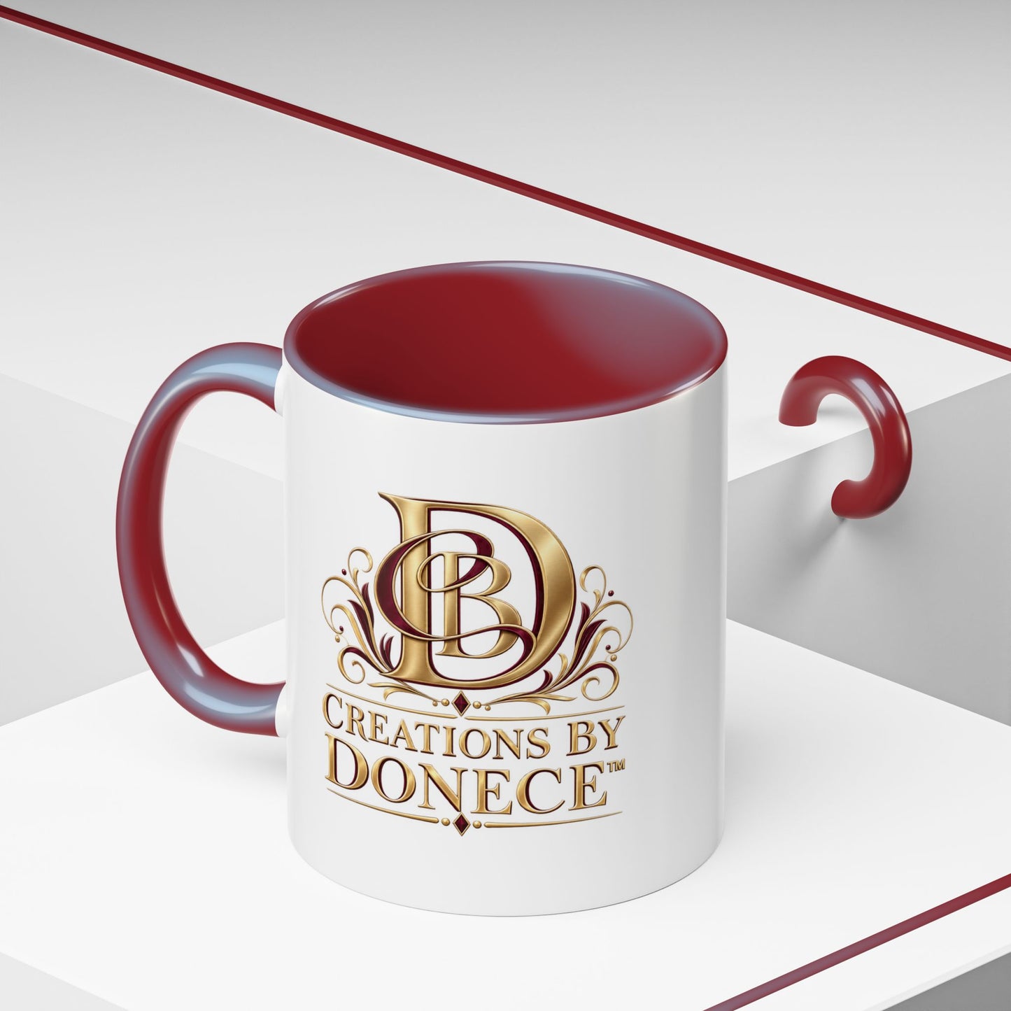 Creations by Donece Logo Accent Coffee Mug (11/15oz)