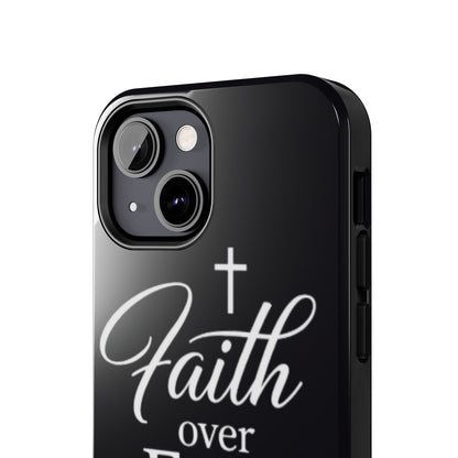 Faith Over Fear Tough Phone Case — Inspirational Christian Cross Phone Cover
