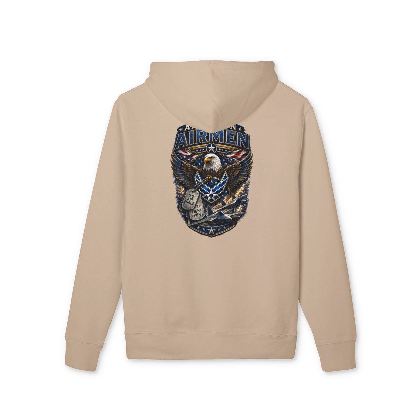 Airmen Eagle Emblem Hoodie – Military Pilot Aviation Graphic Sweatshirt