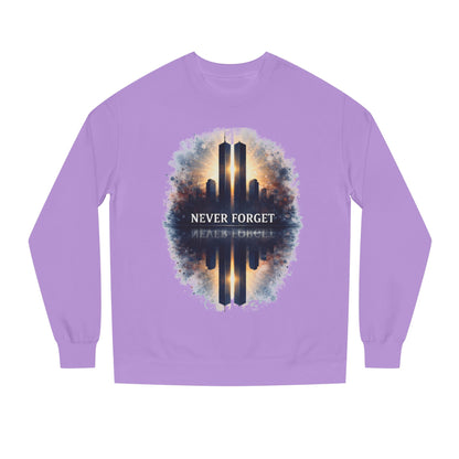 Never Forget Memorial Sweatshirt — 9/11 Tribute Crewneck