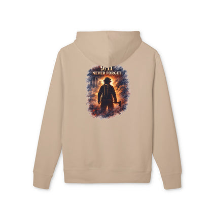 9/11 Never Forget Hoodie — Firefighter Tribute Pullover