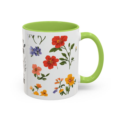 Floral "Her Love Is the Quiet Strength" Accent Coffee Mug — Inspirational Mother's Day Gift