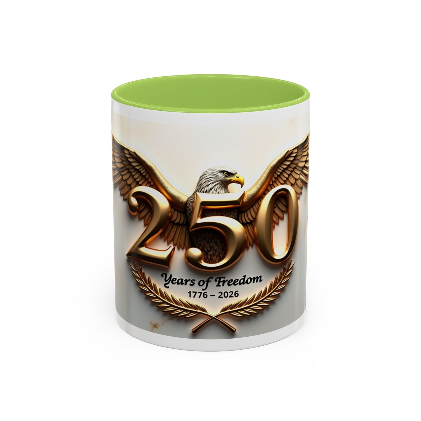 25 Years of Freedom Eagle Coffee Mug – 1776–2026 Commemorative Accent Mug