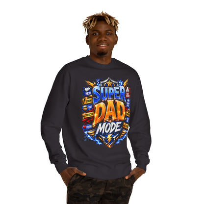 Super Dad Mode Sweatshirt – Father's Day Graphic Crewneck