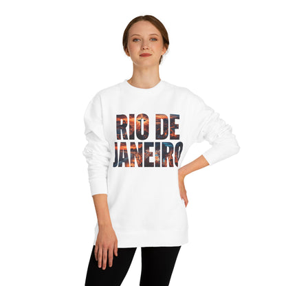 Rio de Janeiro Graphic Sweatshirt — Sunset Typography Travel Crewneck