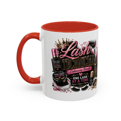 Lash Technician Coffee Mug — "Lash Technician: One Lash at a Time" Accent Mug