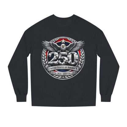 250th USA Anniversary Sweatshirt — Eagle Emblem 1776–2026 Commemorative Crewneck
